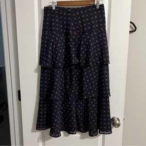 Tiered work skirt, cute for a weekend or weekday!